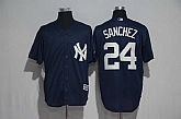 New York Yankees #24 Gary Sanchez Navy New Cool Base Stitched Jersey,baseball caps,new era cap wholesale,wholesale hats